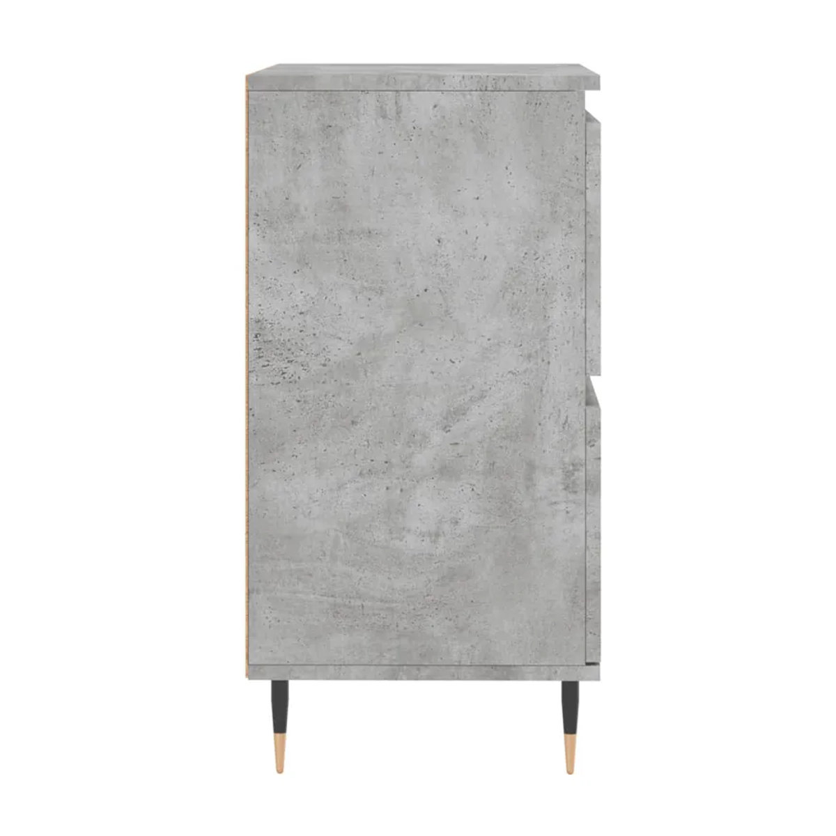 Vidaxl Schränke im 2er-Set, Classic Design, Beton Grau, Holzwerkstoff, freistehend mit Schwenktüren - Bild 2