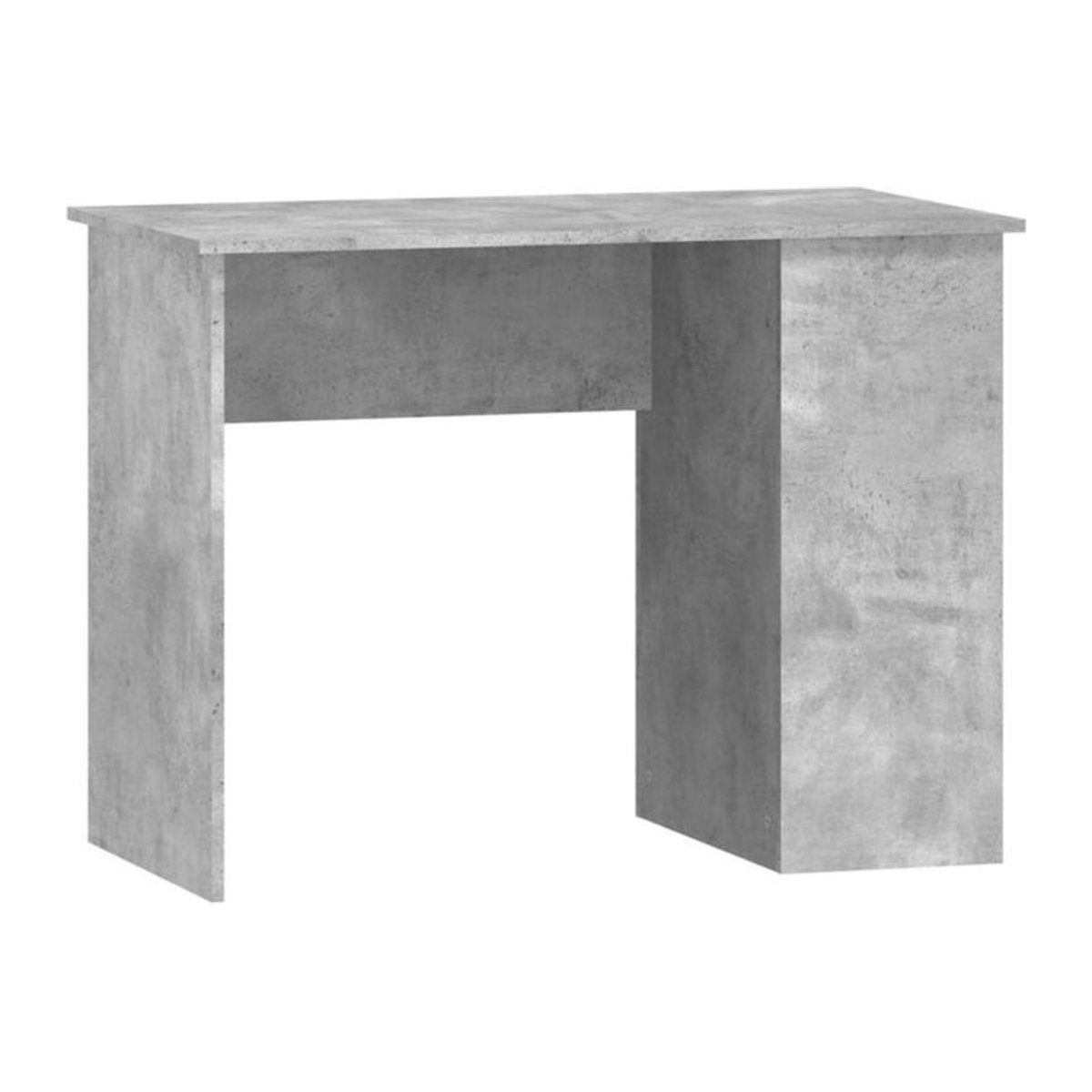 Vidaxl Schreibtisch in Betongrau aus Holzwerkstoff im Industrial Design B/T/H: 100 x 55 x 75 cm - Bild 1