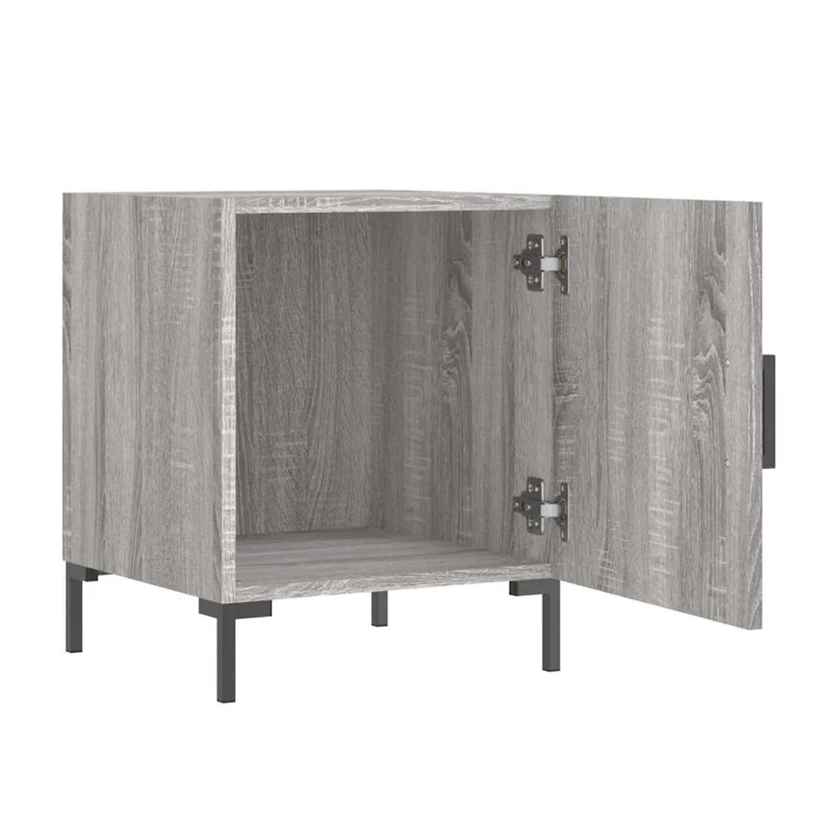 Vidaxl Set 2 Nachttische Modern in Grau, B/T/H: 40 x 40 x 50 cm - Bild 2