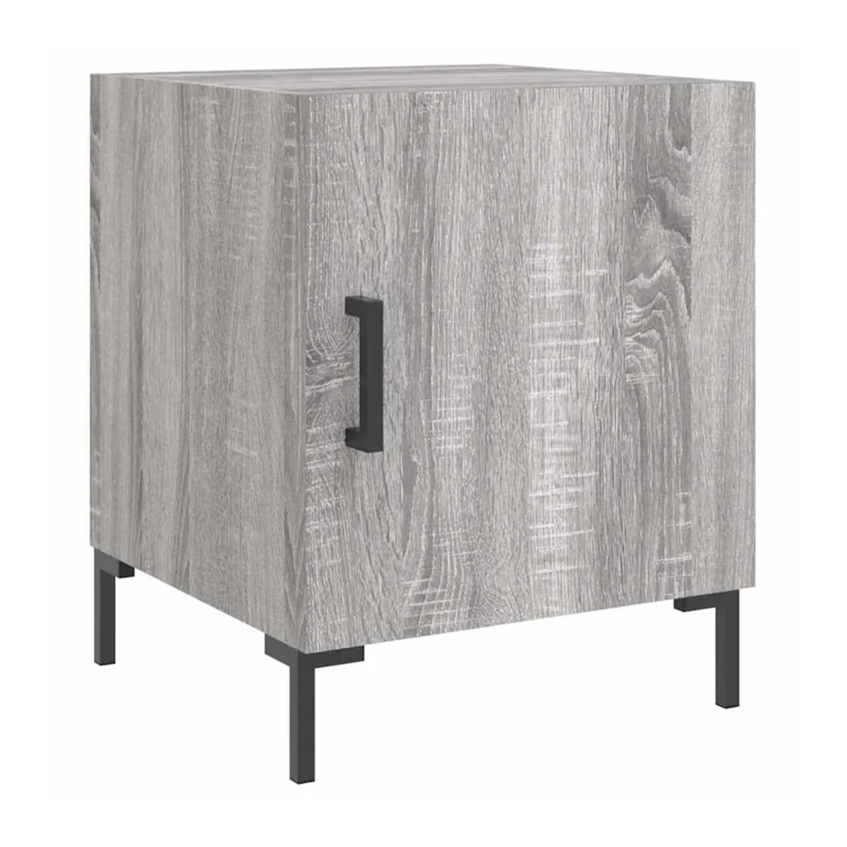 Vidaxl Set 2 Nachttische Modern in Grau, B/T/H: 40 x 40 x 50 cm - Bild 3