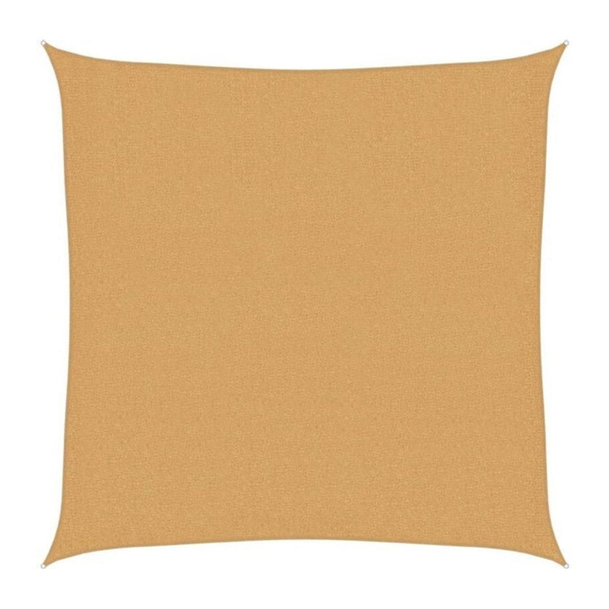Vidaxl Sonnensegel quadratisch in Beige und Gelb aus Kunststoff mit 200 x 200 cm - Bild 1
