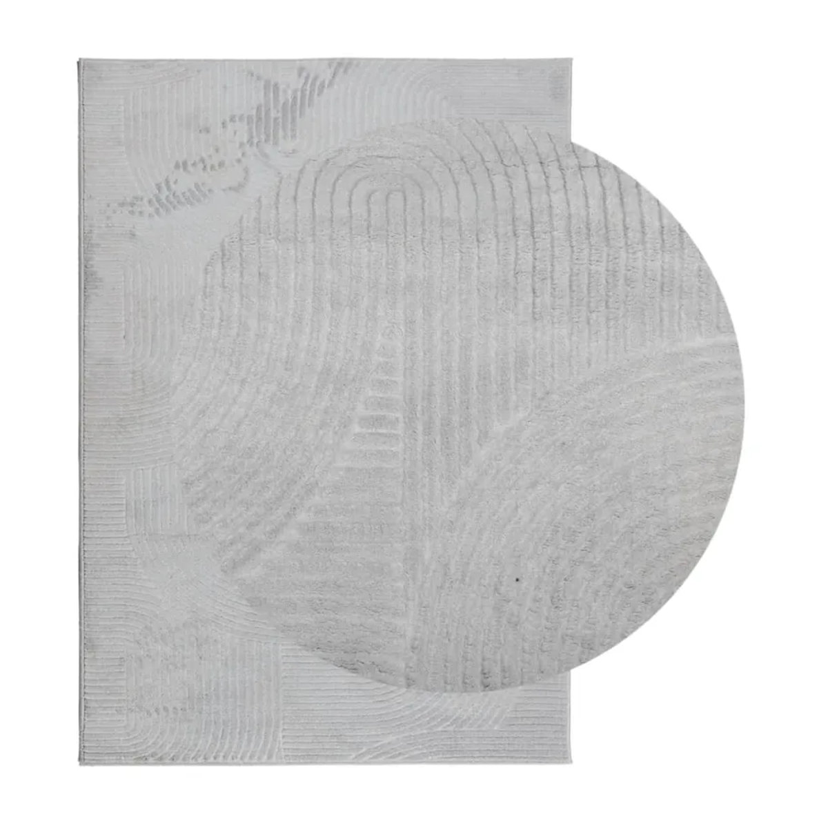 Vidaxl Teppich Iza Kurzflor in Grau, B: 120 cm, L: 170 cm - Bild 1