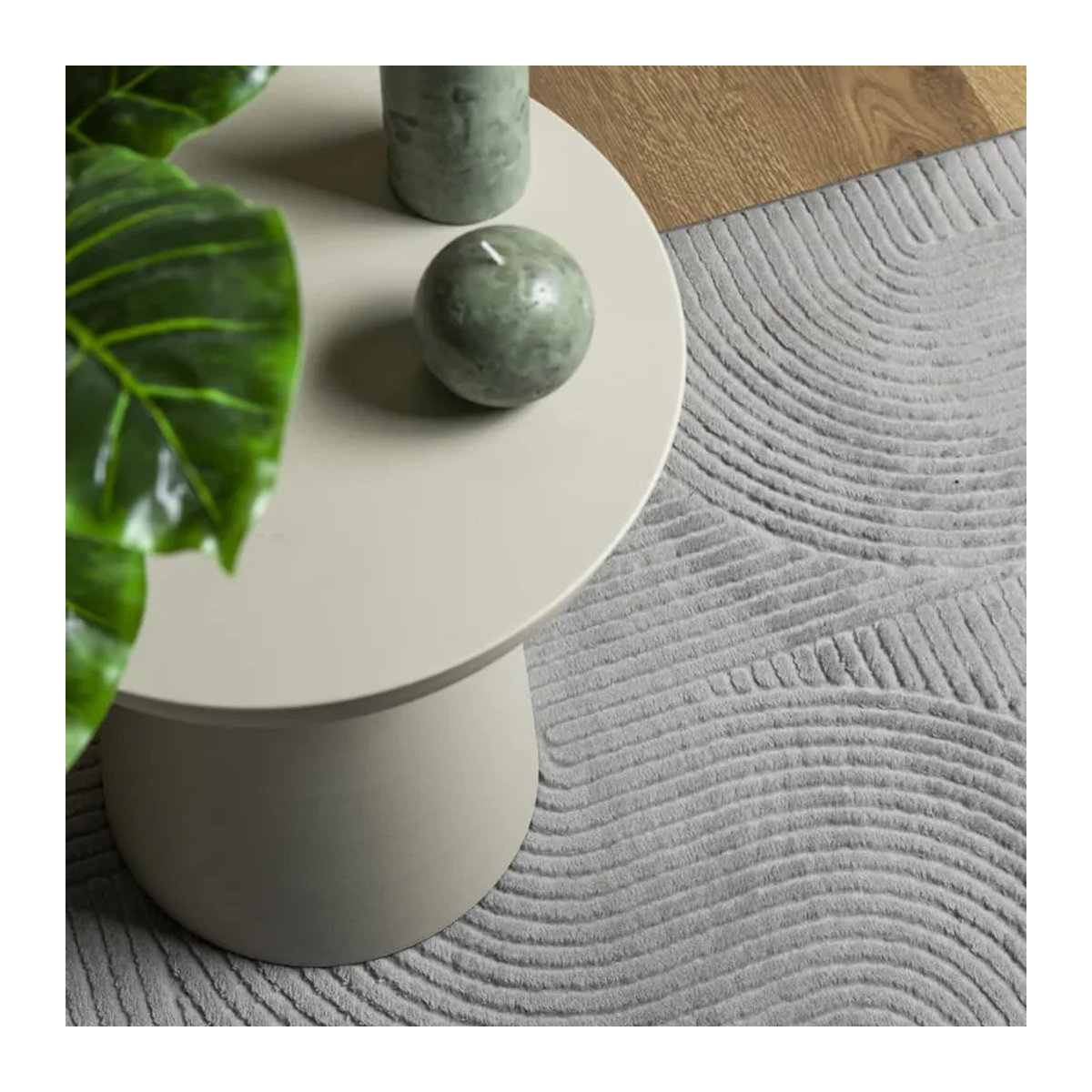 Vidaxl Teppich Iza Kurzflor in Grau, B: 120 cm, L: 170 cm - Bild 3