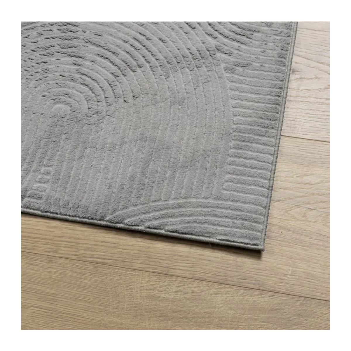 Vidaxl Teppich Iza Kurzflor in Grau, B: 120 cm, L: 170 cm - Bild 4