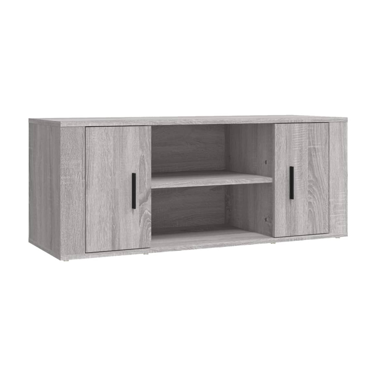Vidaxl TV-Schrank Modern in Grau aus Holzwerkstoff, B/T/H: 100 x 40 x 40 cm - Bild 3