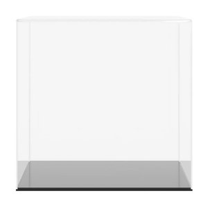 Vidaxl Vitrine aus Acryl in Transparent und Schwarz, B/T/H: 40 x 35 x 35 cm