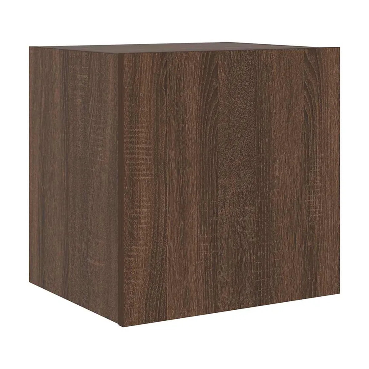 Vidaxl Wand-TV-Schränke im modernen Design mit LED-Beleuchtung, 2er-Set, Braun, B/T/H: 40,5 x 40,5 x 40,5 cm - Bild 4