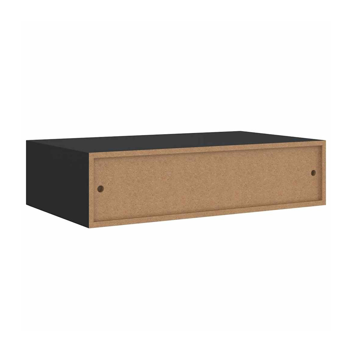 Vidaxl Wandregal mit Schublade Schwarz B/T/H: 40 x 23,5 x 10 cm - Bild 1