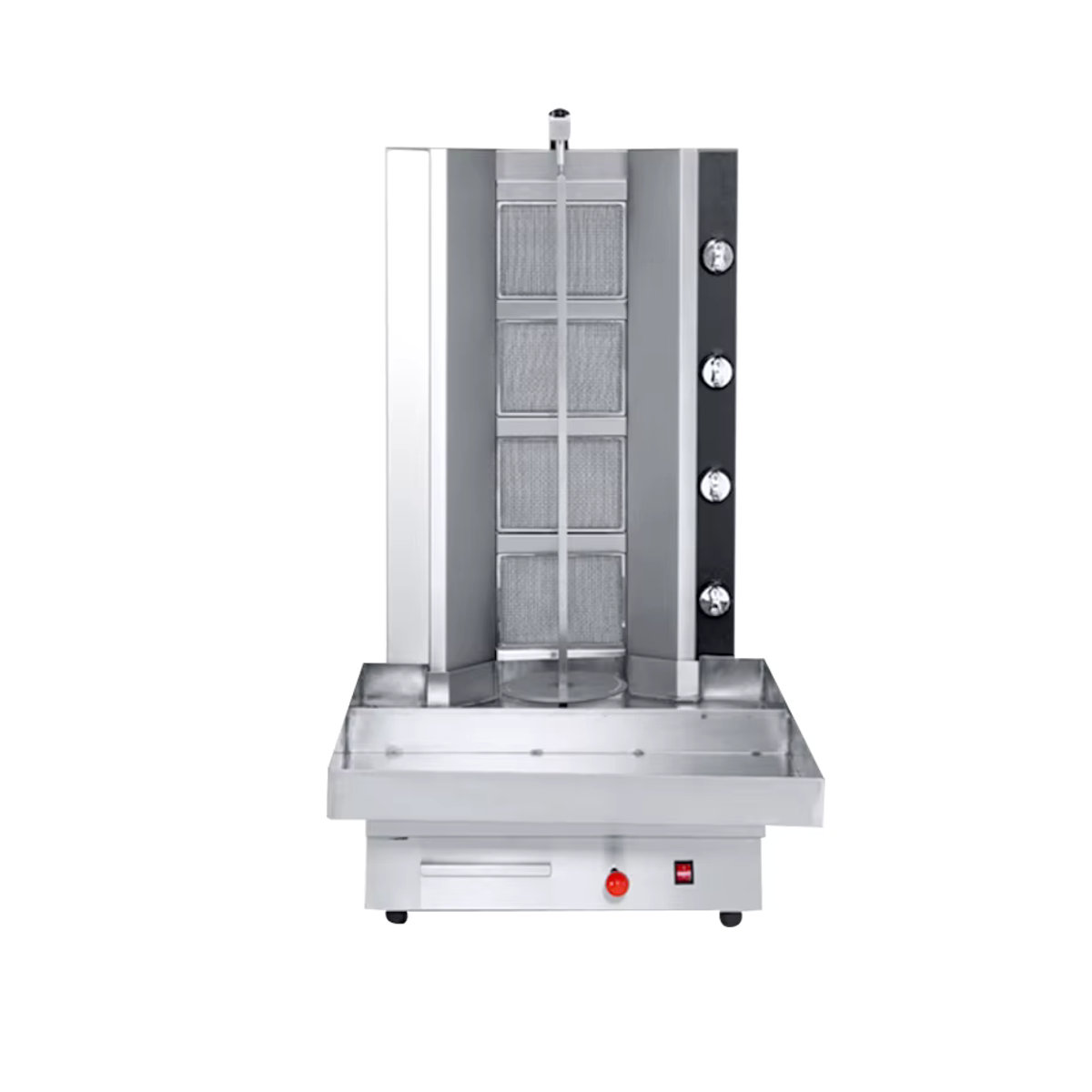 Vieruodis Gasgrill aus Edelstahl in Grau mit Rotisserie für Hähnchen, Fleisch und Döner - Bild 2