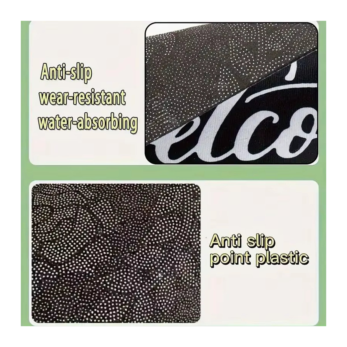 VIKAMA 3D Schwindel-Bodenmatte aus Kristallsamt in Schwarz als rutschfeste Eingangstürmatte für deine Heimdekoration - Bild 4