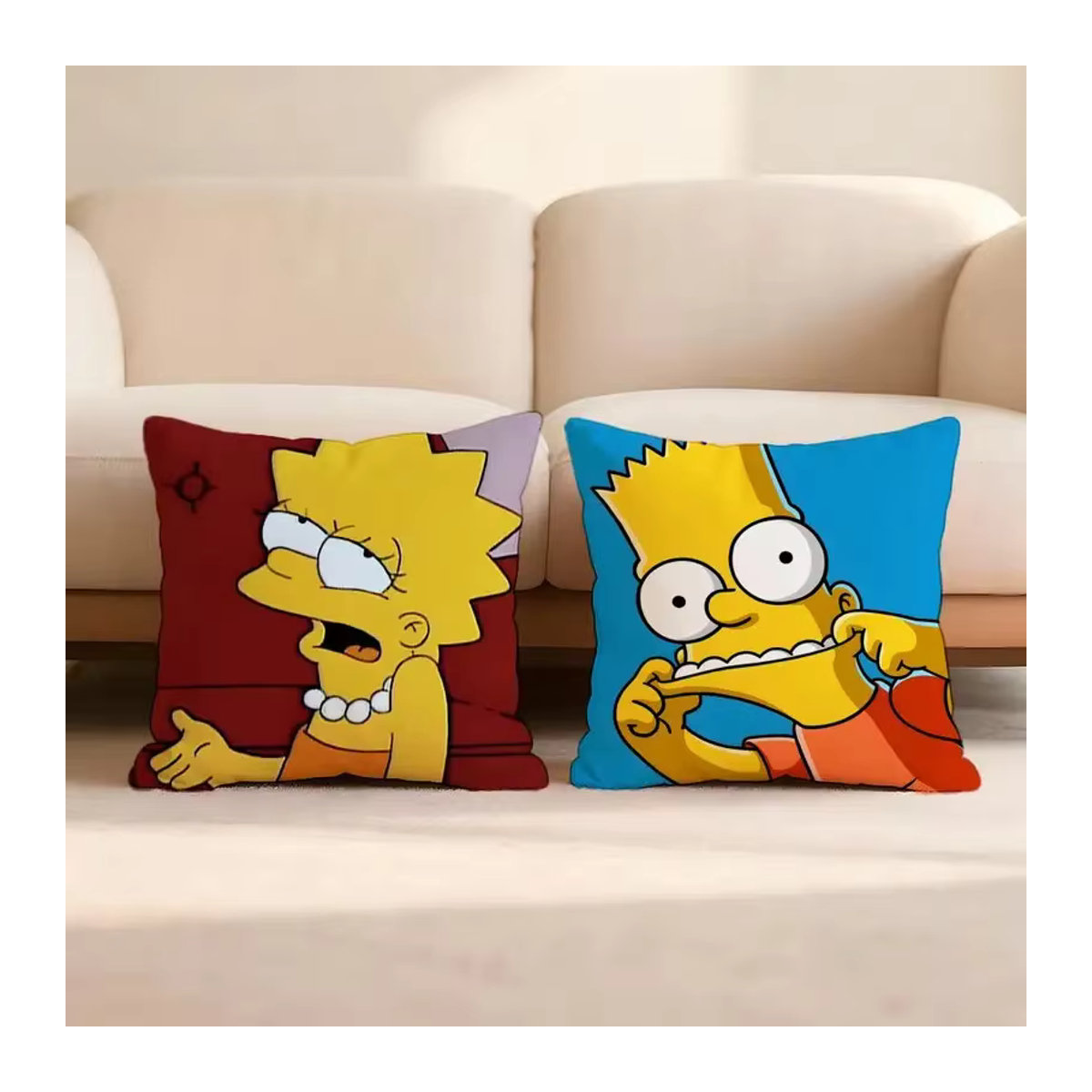 VIKAMA Anime-Kissenbezug aus weichem Plüsch in Mehrfarbig für Sofa und Wohnzimmer - Bild 2