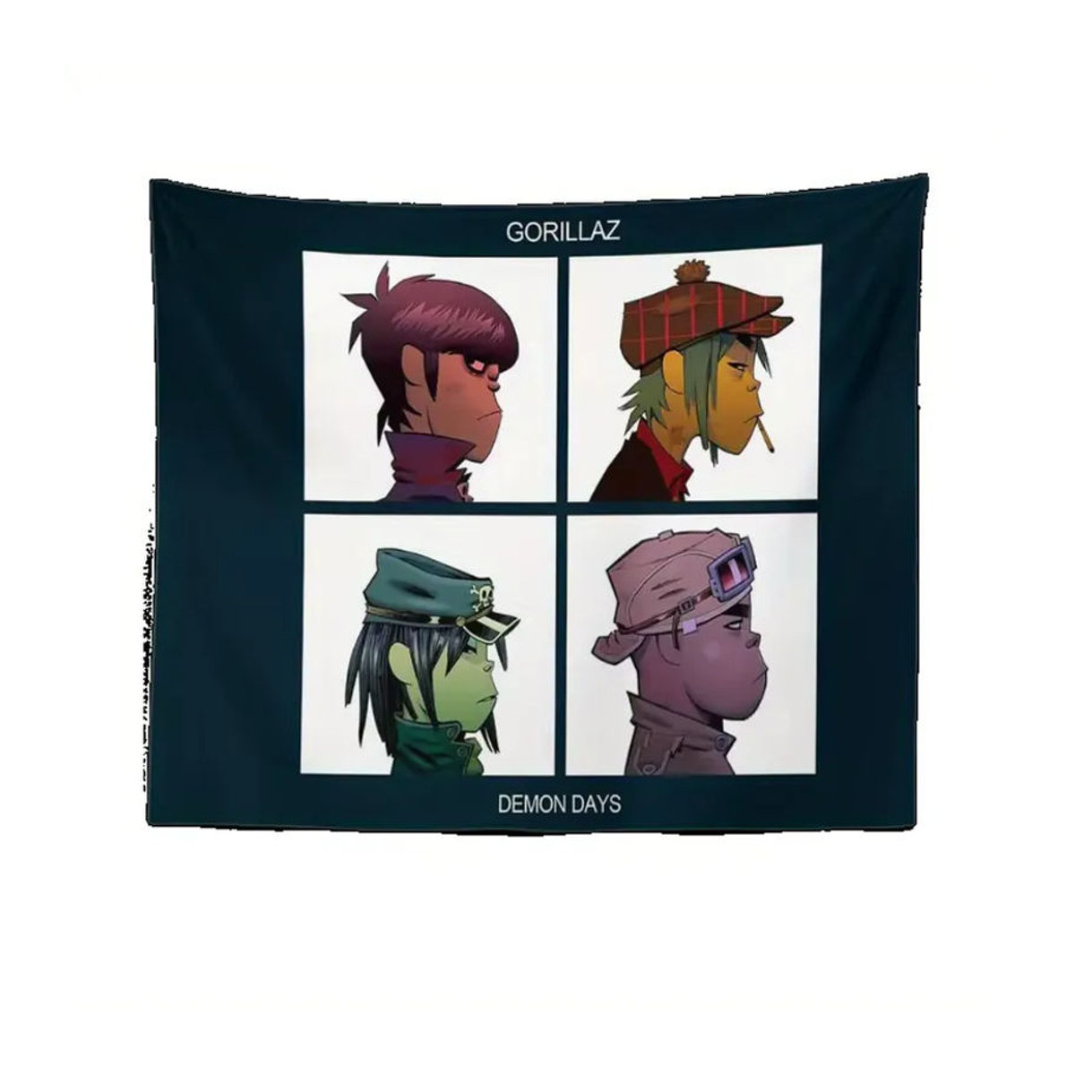 VIKAMA Gorillaz Demon Days Cartoon-Charakter Wandteppich aus Textil, mehrfarbig, B/H: 60 x 40 cm - Bild 4