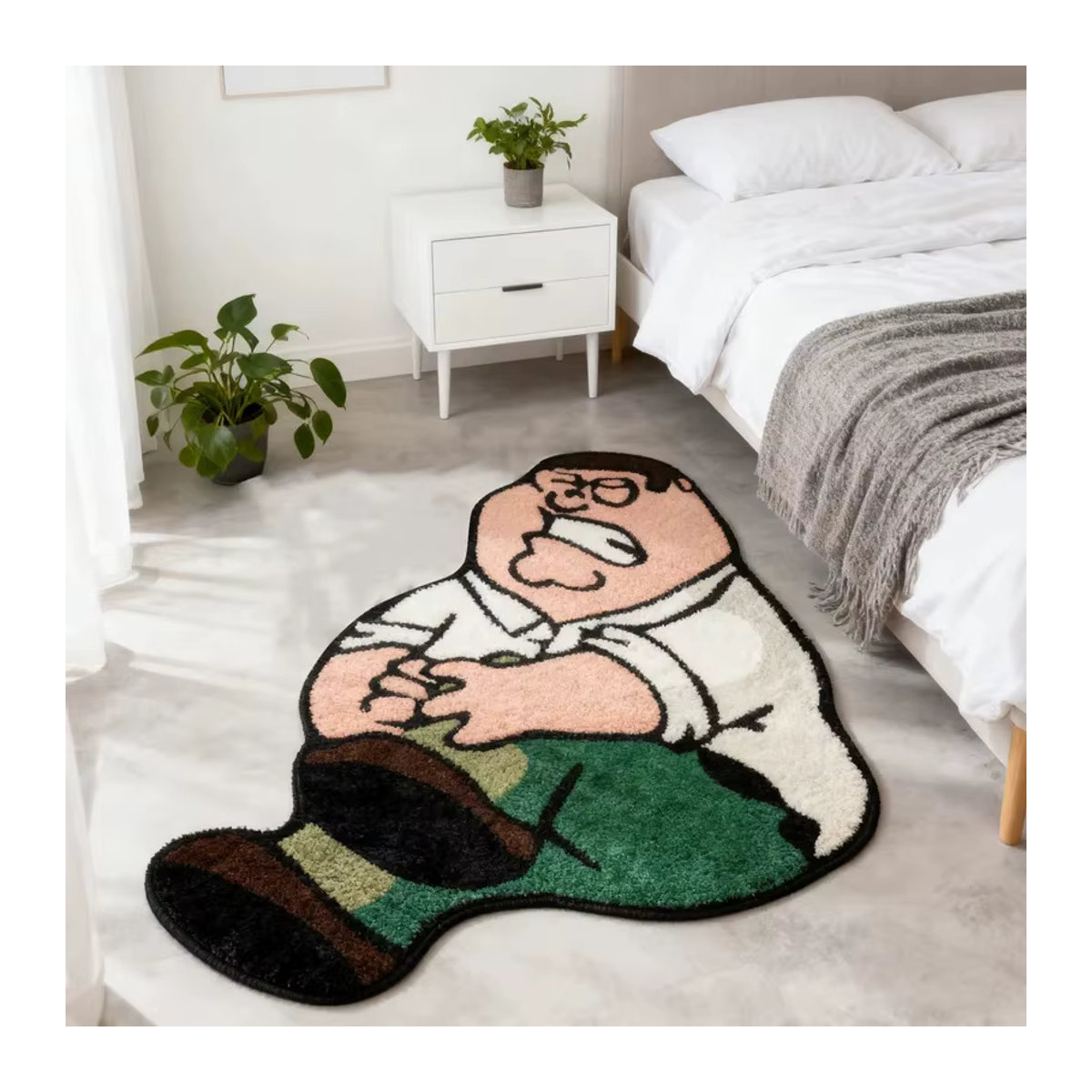 VIKAMA Kinderzimmer Cartoon-Teppich, weich und flauschig, mehrfarbig - Bild 3