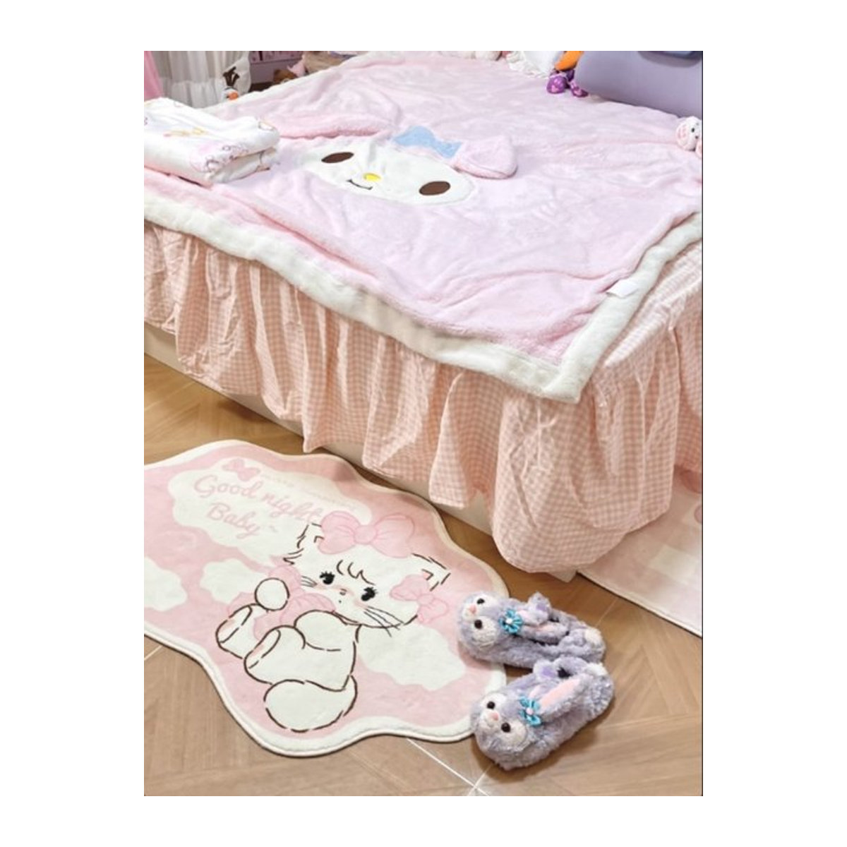 VIKAMA Outdoor Bodenmatte Rosa Wasserdicht und Waschbar für Eingangsbereich, Schlafzimmer oder Waschküche - Bild 1