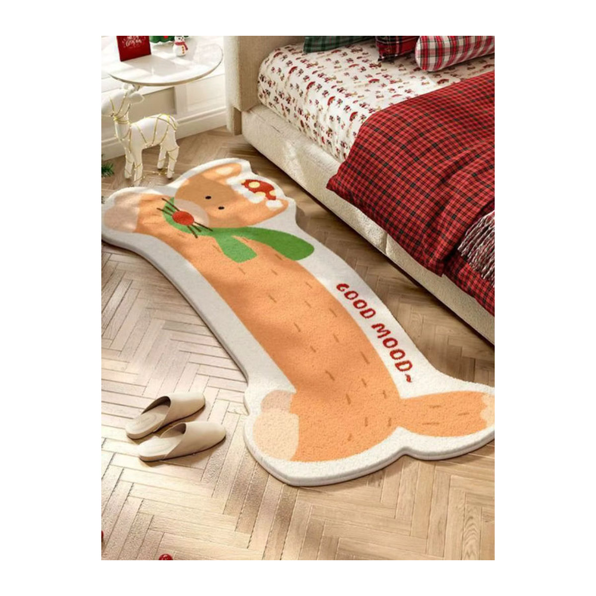 VIKAMA Teppich aus Anti-Schaf-Fasern in Mehrfarbig für Schlafzimmer und Wohnbereich - Bild 2