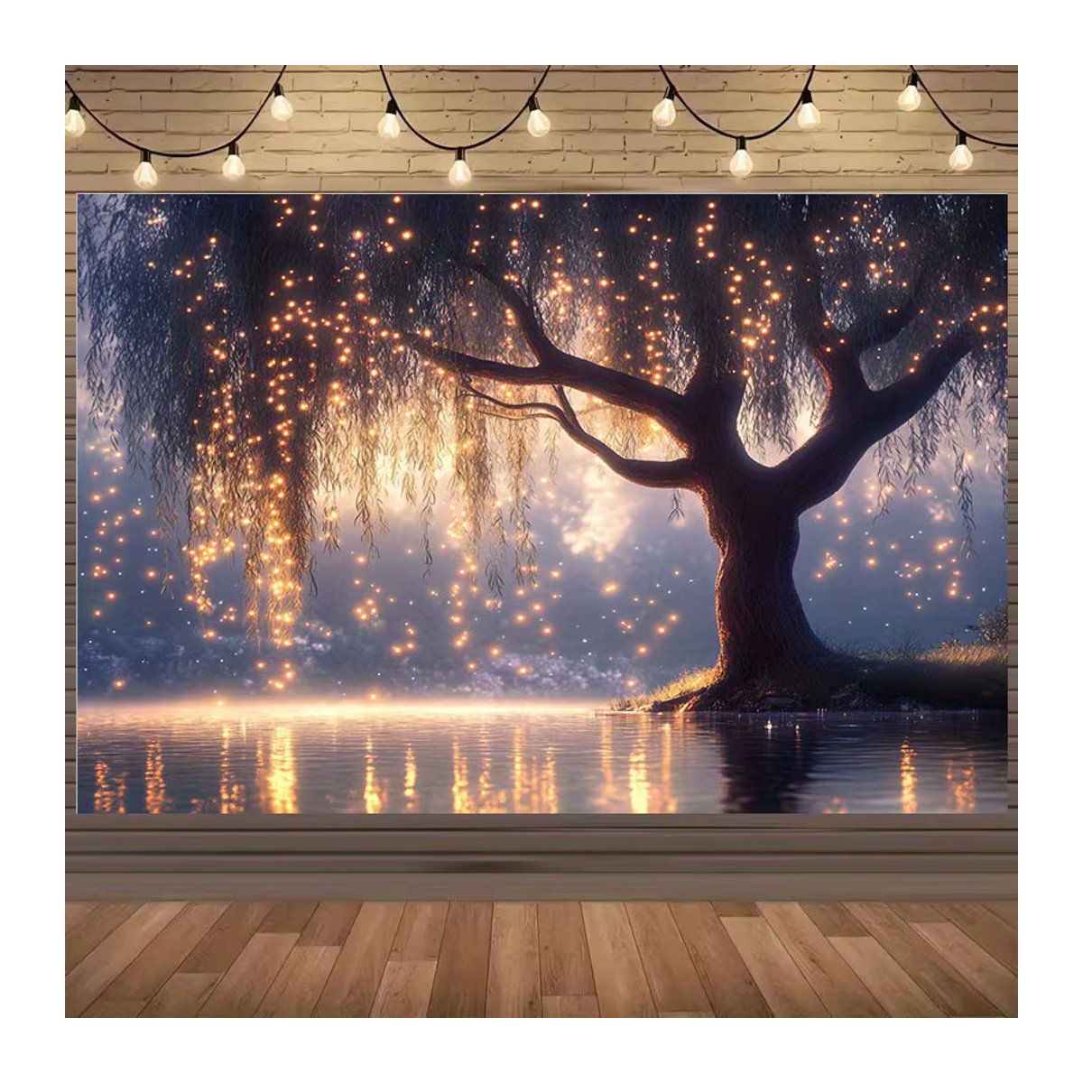 VIKAMA Wandteppich mit Baum-Motiv, mehrfarbig, B/H: 60 x 40 cm - Bild 3