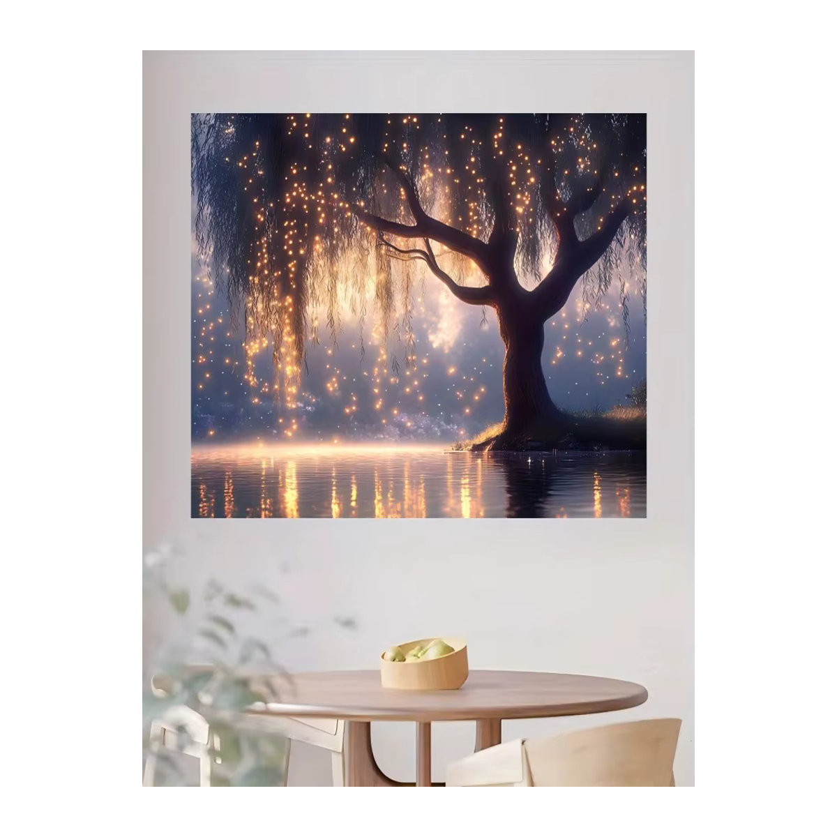 VIKAMA Wandteppich mit Baum-Motiv, mehrfarbig, B/H: 60 x 40 cm - Bild 4