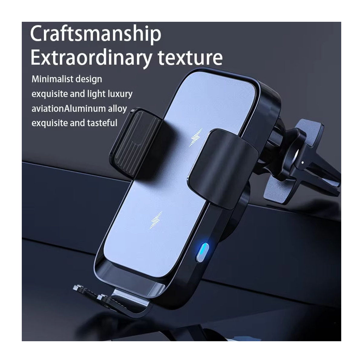 VIKEFON Drahtlose Auto Ladestation Schwarz Minimalistisch mit Automatischer Schnellladefunktion für iPhone, Samsung Z Flip/Fold und Xiaomi - Bild 5