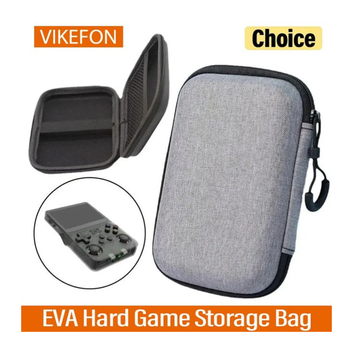 VIKEFON Schutzhülle für R36S/R35S EVA Hard Case Tragetasche in Grau - Bild 1