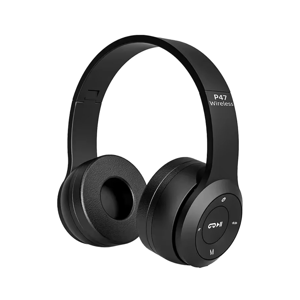 VIKEFON Stereo P47 Bluetooth Headset 5.0 Wireless Folding Headset für iPhone Samsung und PC in Schwarz oder Weiß - Bild 2
