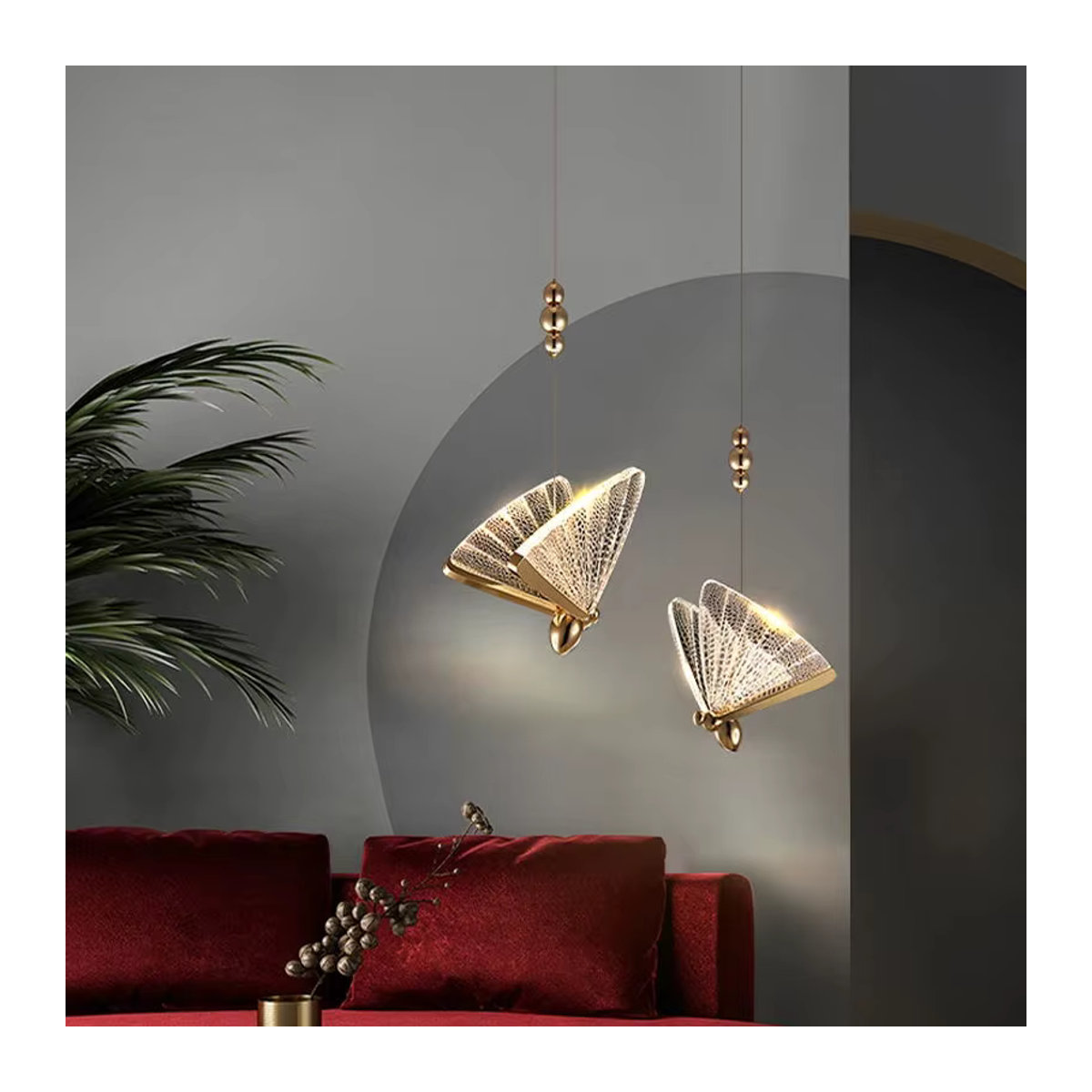 Vikotou LED Kronleuchter in Bunt im skandinavischen Design für dein Esszimmer oder Foyer - Bild 3