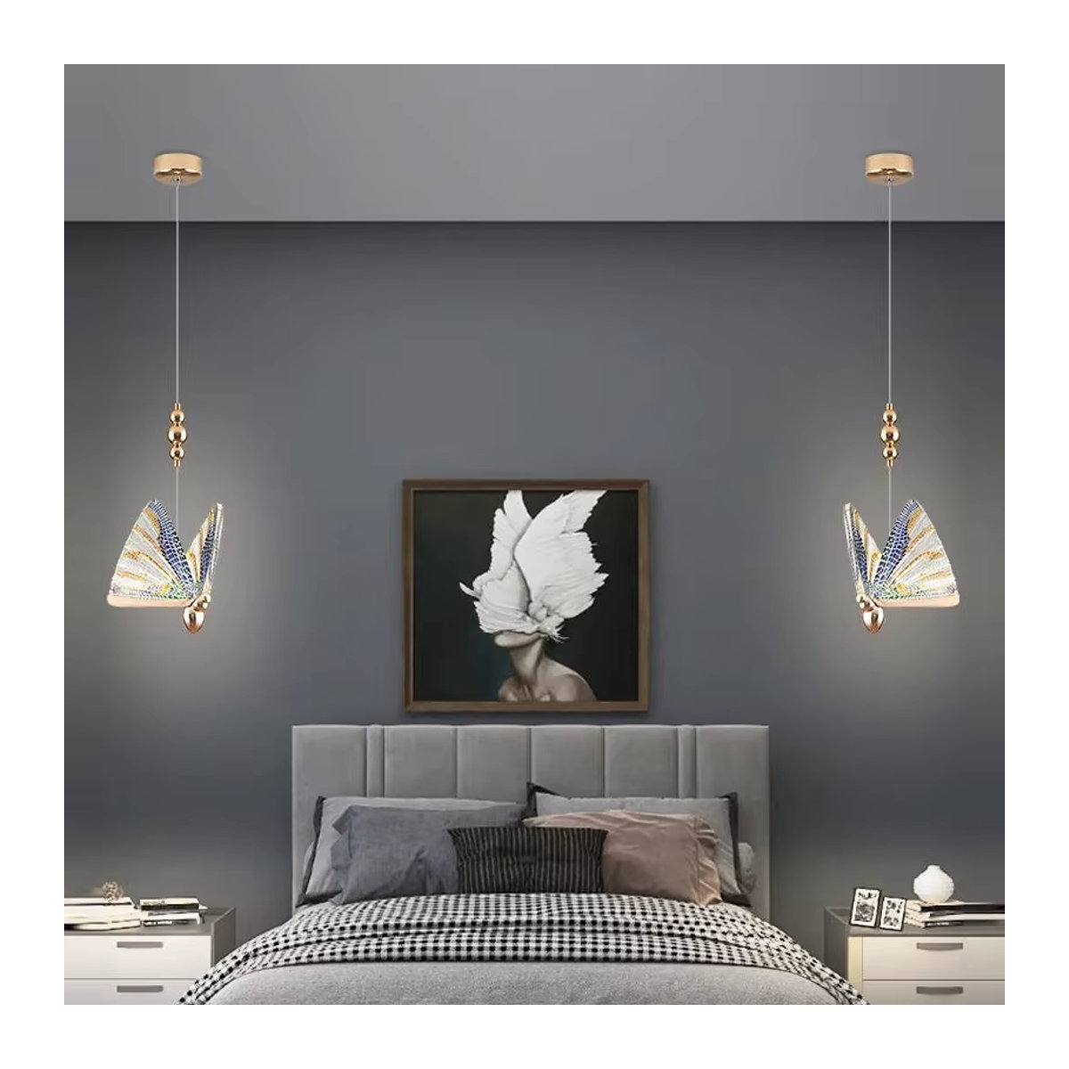 Vikotou LED Kronleuchter in Bunt im skandinavischen Design für dein Esszimmer oder Foyer - Bild 5