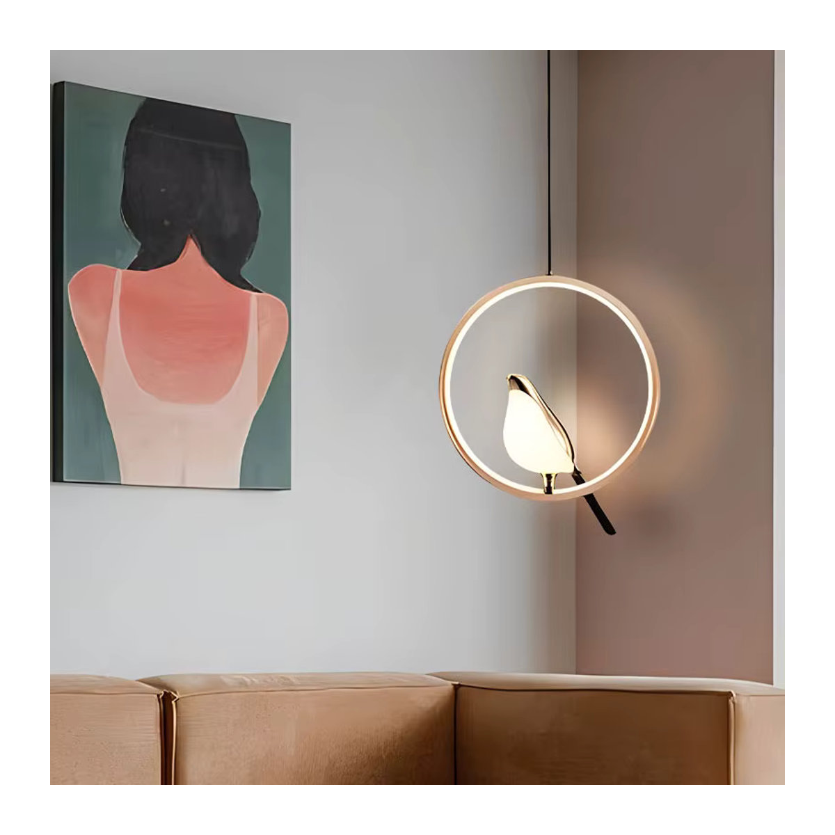 Vikotou Modern LED Kronleuchter in Schwarz als drehbare Pendelleuchte für das Esszimmer und die Küche - Bild 3