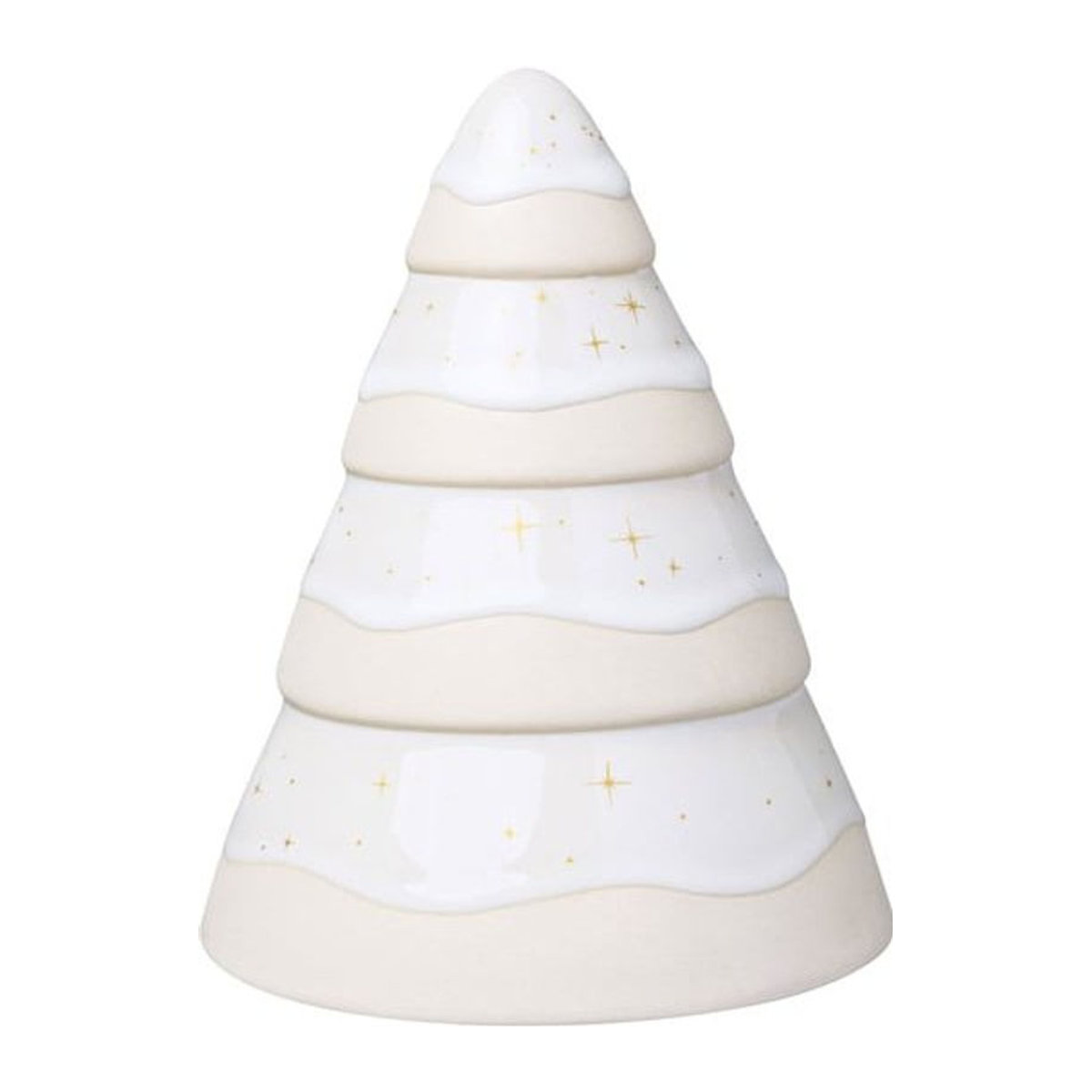 Villeroy & Boch Dekofigur Winter Glow aus Keramik in Weiß, Durchmesser: 11 cm - Bild 1