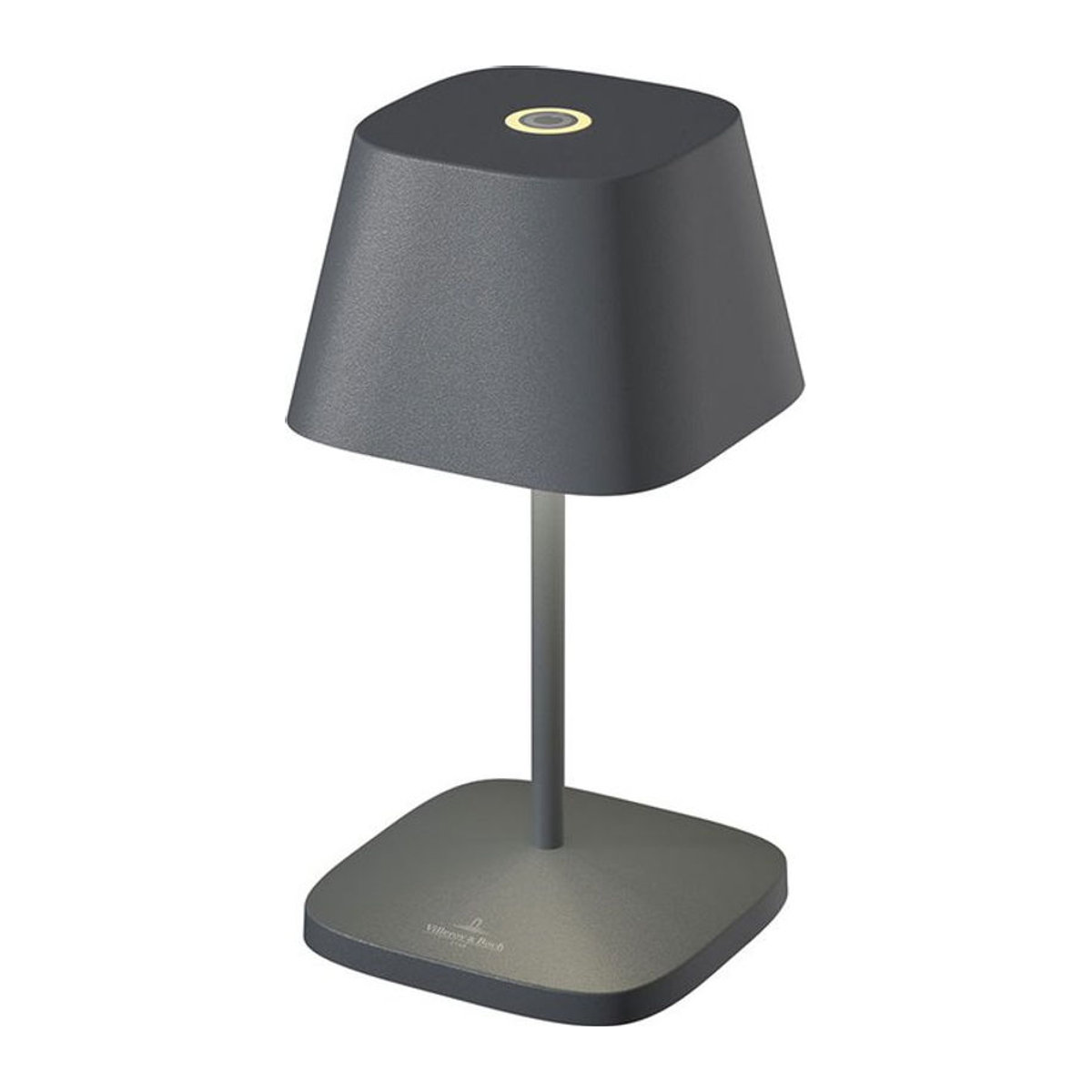 Villeroy & Boch Neapel RC Akku-Tischleuchte aus Aluminium in Anthrazit mit LED, B/T/H: 10 x 10 x 20 cm - Bild 2