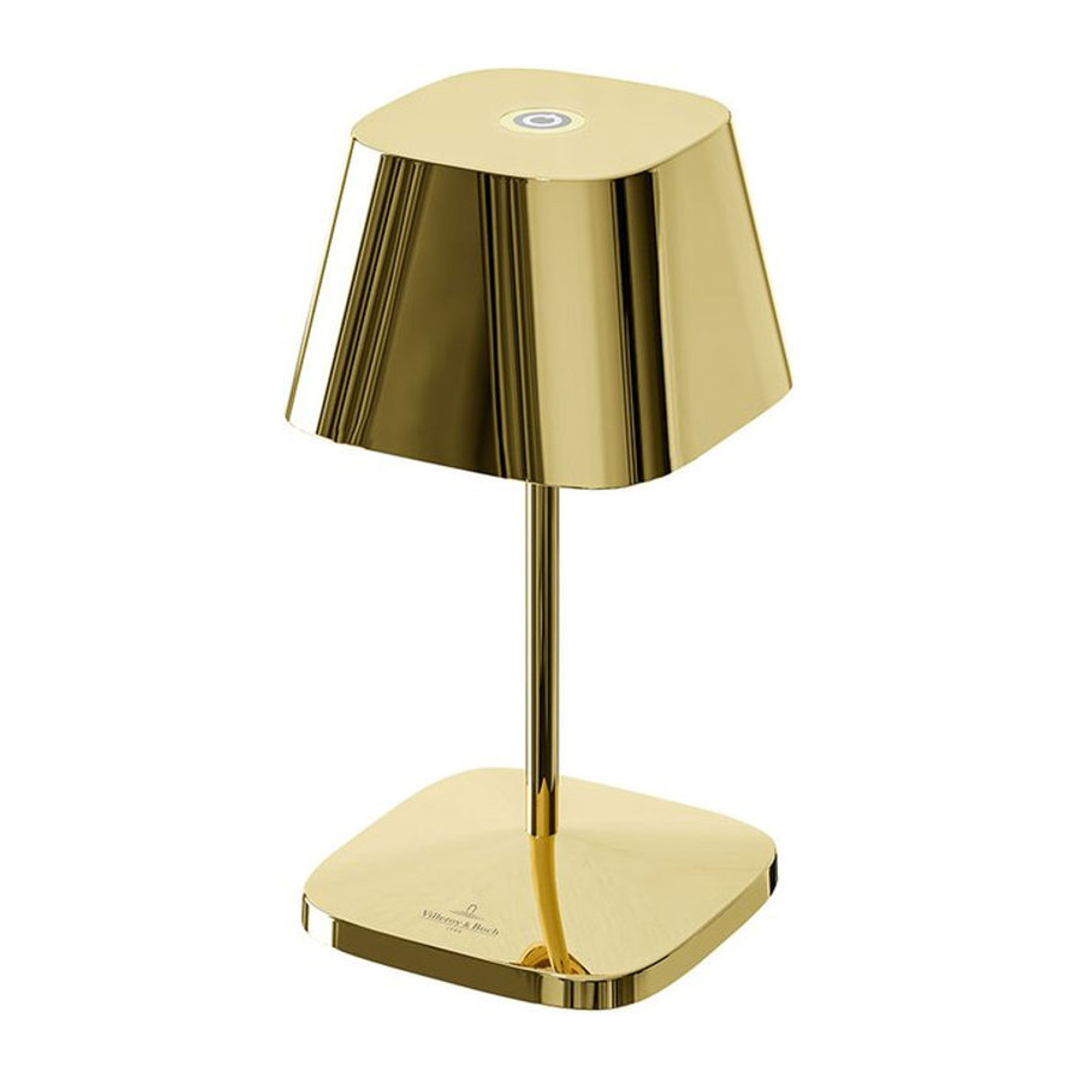 Villeroy & Boch Neapel RC Akku-Tischleuchte aus Aluminium in Gold mit LED, B/T/H: 10 x 10 x 20 cm - Bild 2