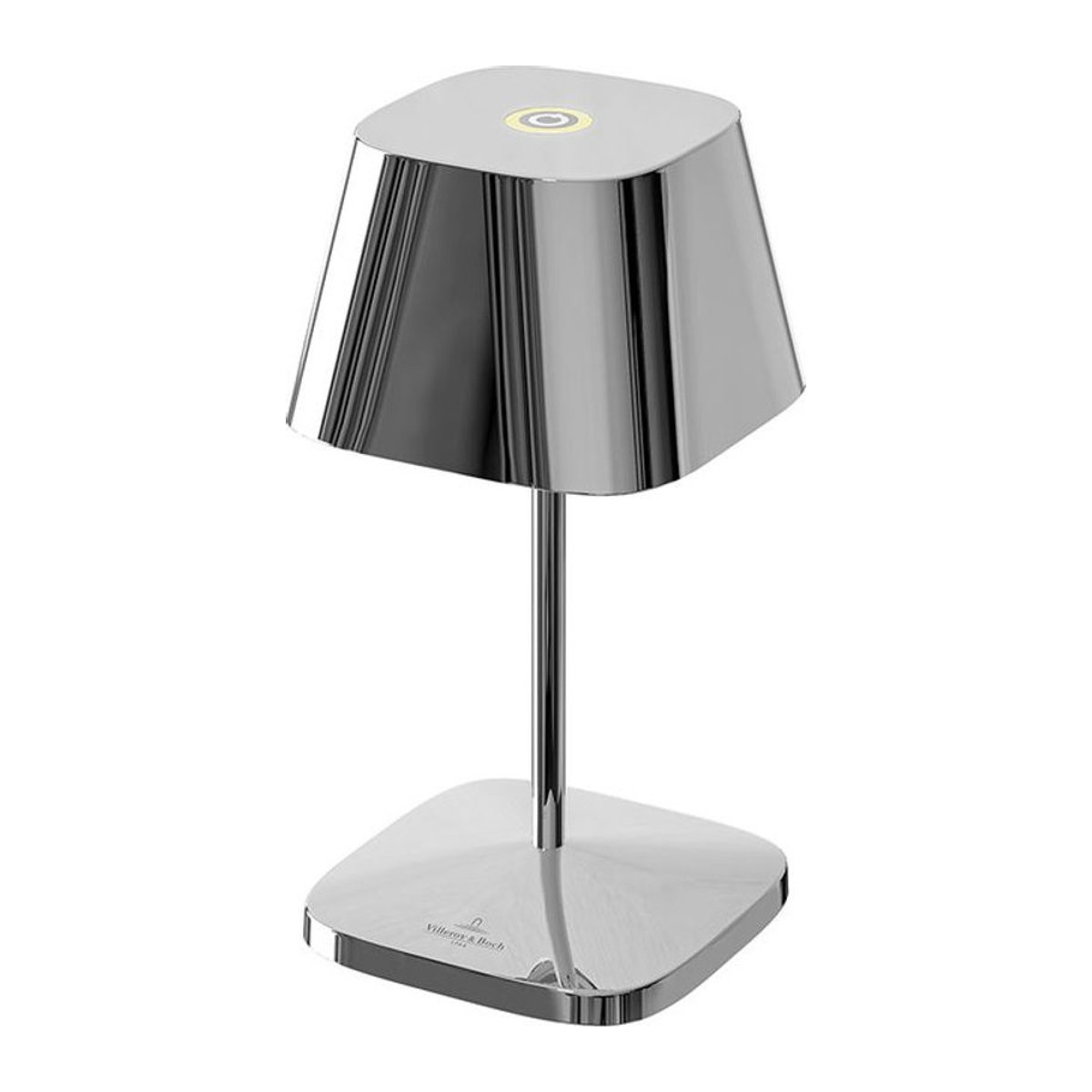 Villeroy & Boch Neapel RC LED Akku-Tischleuchte in Chrom, B/T/H: 10 x 10 x 20 cm - Bild 2