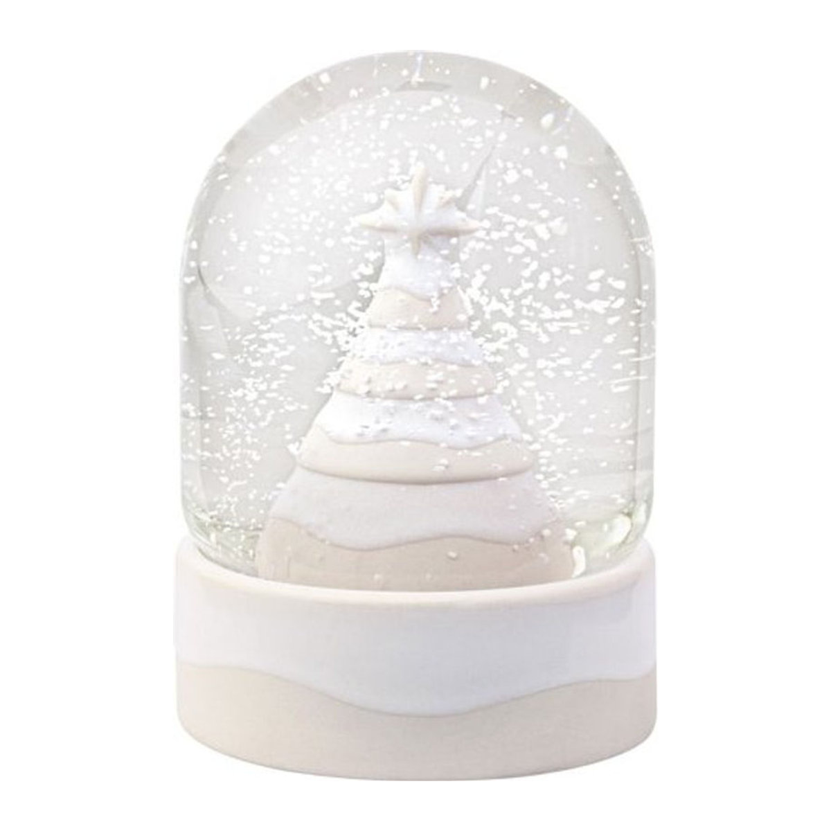 Villeroy & Boch Schneekugel Winter Glow in Weiß aus Glas mit Durchmesser: 11 cm - Bild 1