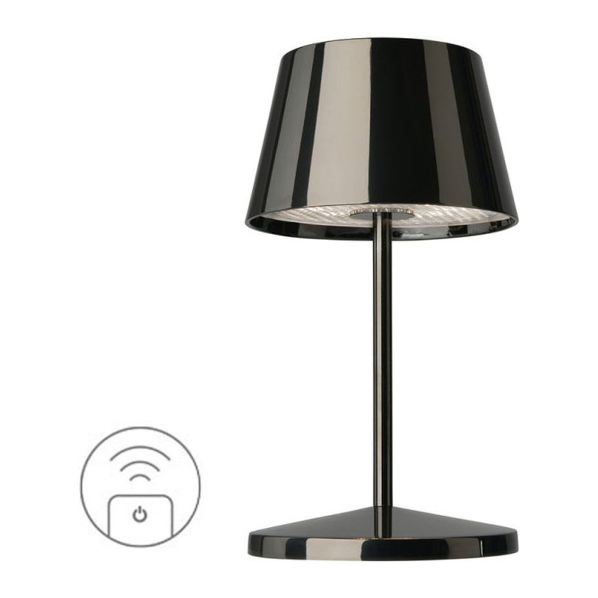 Villeroy & Boch SEOUL RC Akku-Tischleuchte mit LED in Grau/Anthrazit, Durchmesser: 11 cm, Höhe: 20 cm - Bild 1