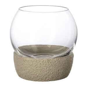 Villeroy & Boch Teelichthalter Perlemor Home aus Glas in Transparent, rund, Durchmesser: 11 cm, Höhe: 11,3 cm