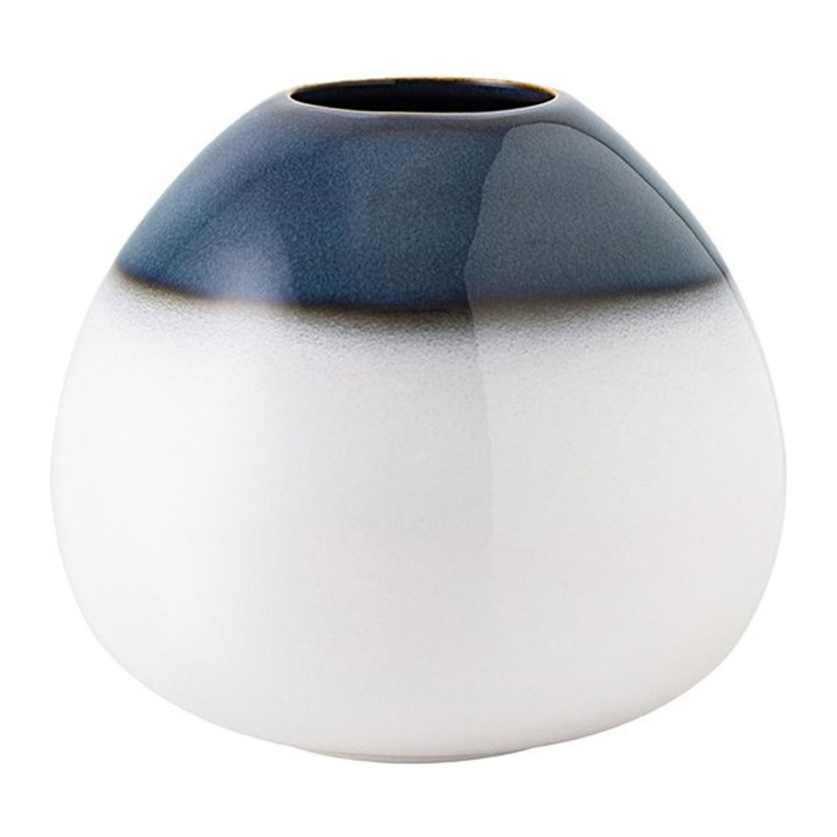 Villeroy & Boch Vase Drop Lave Home aus Keramik in Blau und Weiß, Höhe: 12,8 cm - Bild 1