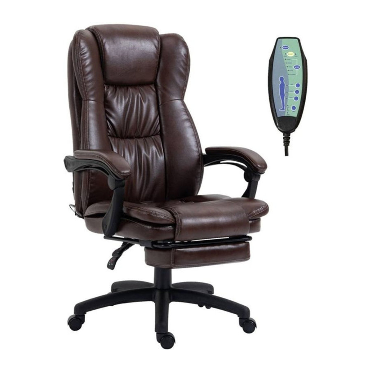 Vinsetto Drehstuhl 921-539V90BN in Braun aus Kunstleder - Bild 1