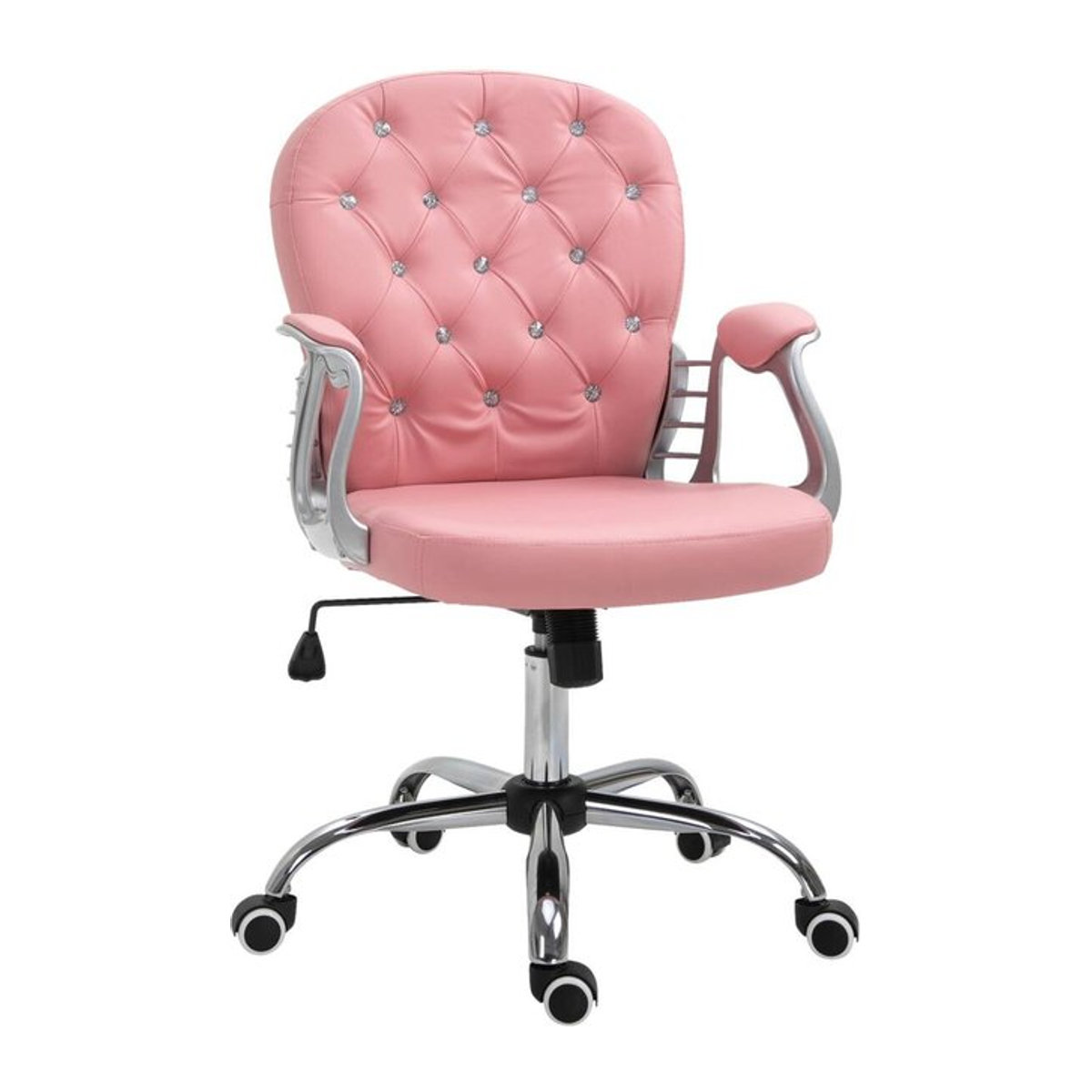 Vinsetto Drehstuhl in Rosa aus Kunstleder B/T/H: 60,5 x 59,5 x 120 cm - Bild 1
