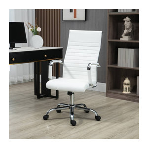 Vinsetto Gaming-Sessel 921-383WT in Weiß aus Kunstleder