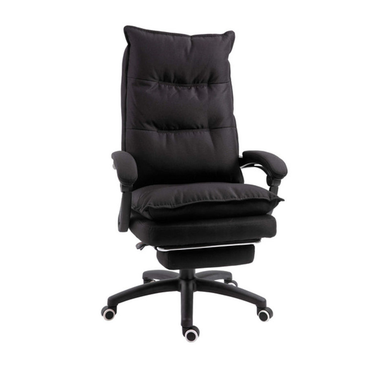 Vinsetto Relaxsessel Chefsessel in Schwarz aus Nylon und Polypropylen, Breite: 62 cm - Bild 5