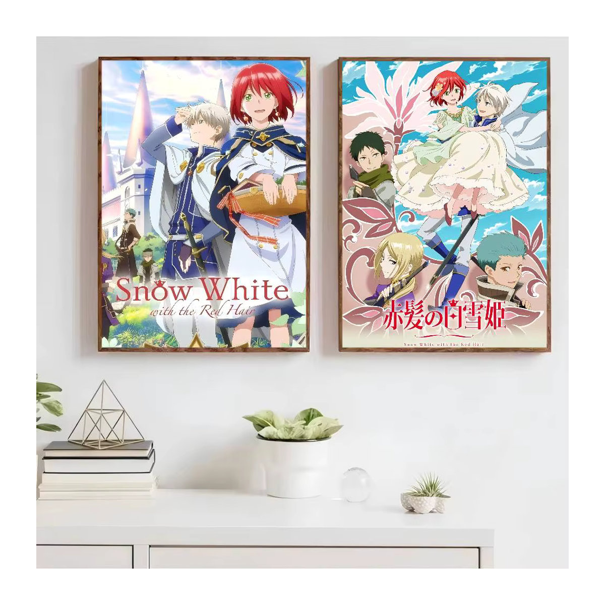 Vintage Anime DIY Poster mit R-Rothaar Porträt in Weiß und Mehrfarbig auf Papier für die Wandmontage - Bild 2
