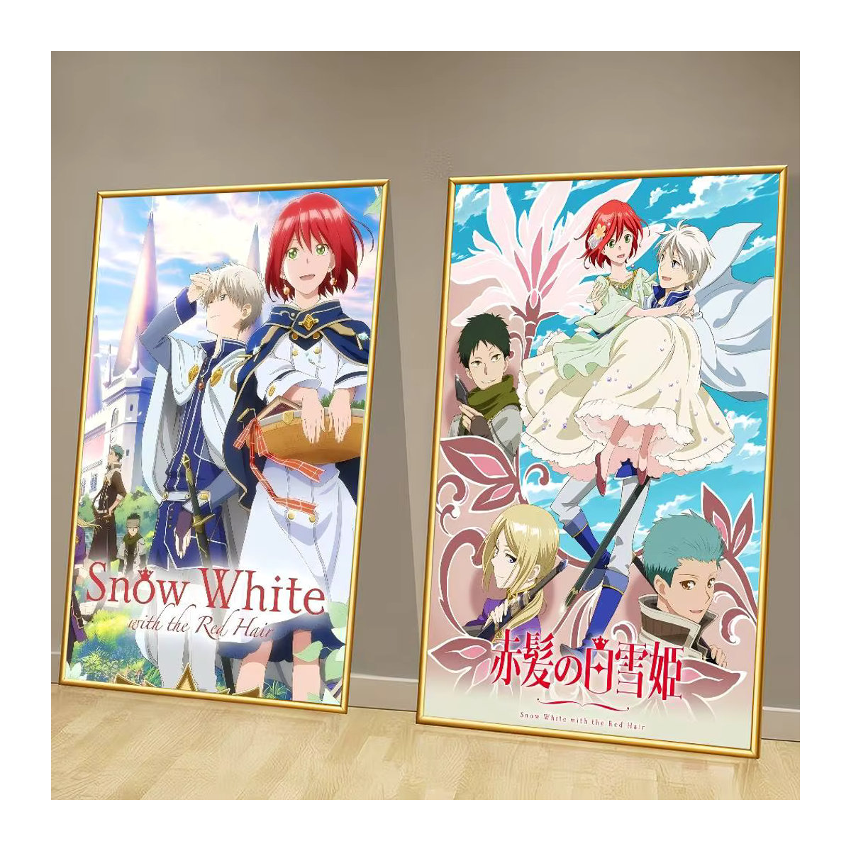 Vintage Anime DIY Poster mit R-Rothaar Porträt in Weiß und Mehrfarbig auf Papier für die Wandmontage - Bild 3