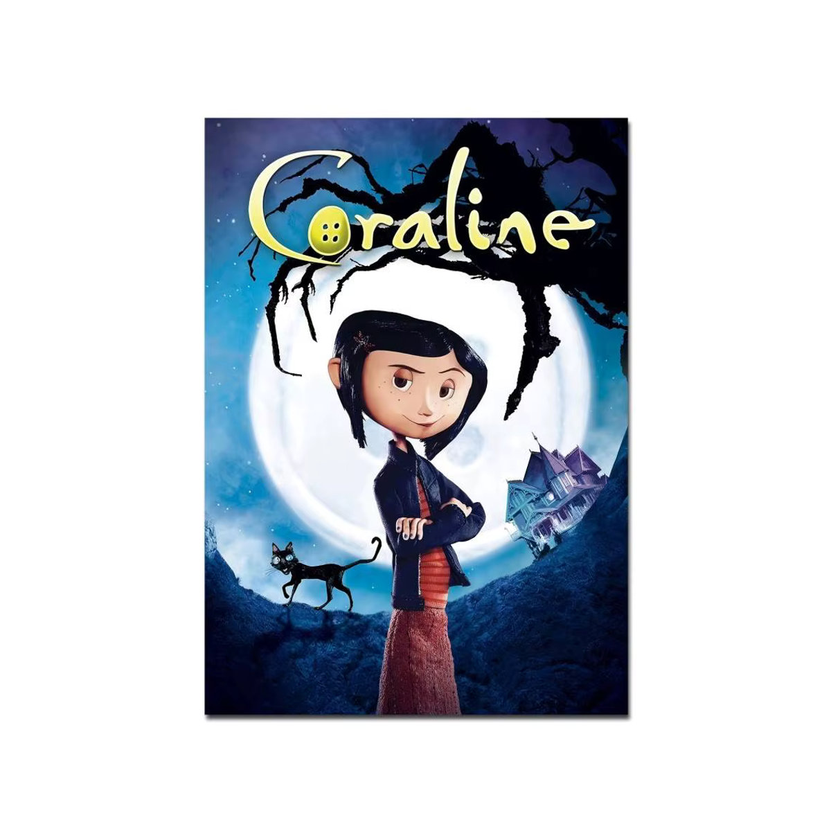 Vintage Anime Poster C-Coraline Porträt Wandkunst in HD-Qualität, mehrfarbig, rahmenlos, Hochformat - Bild 7
