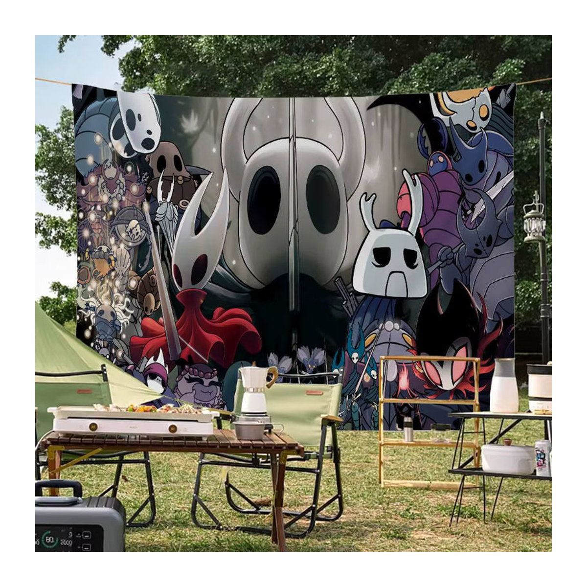 Vintage Hollow Knight Banner von Potdemiel, mehrfarbig, Textil, hängend mit Stange - Bild 2