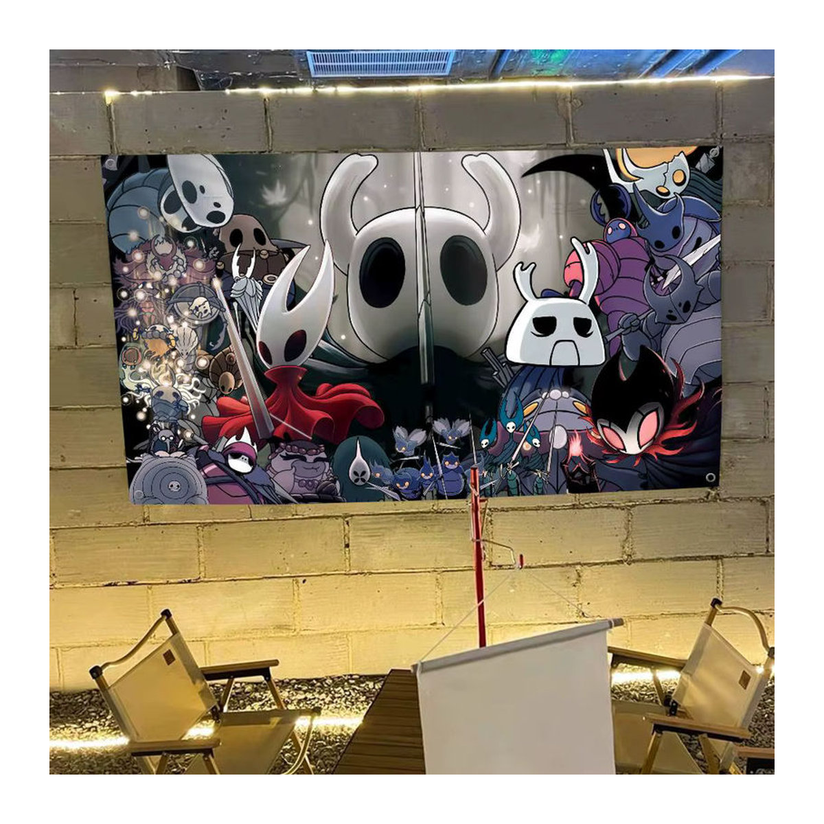 Vintage Hollow Knight Banner von Potdemiel, mehrfarbig, Textil, hängend mit Stange - Bild 5