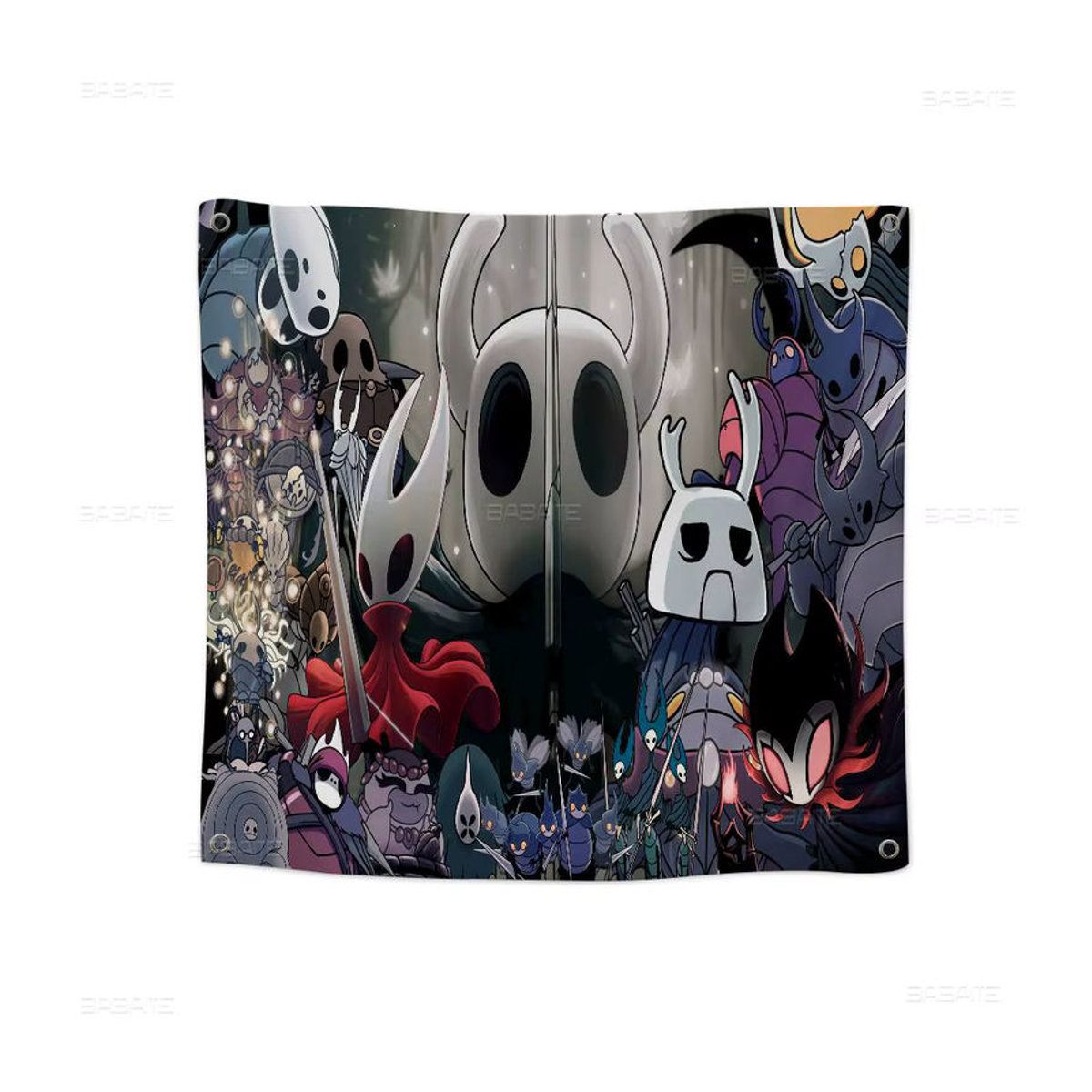 Vintage Hollow Knight Banner von Potdemiel, mehrfarbig, Textil, hängend mit Stange - Bild 6