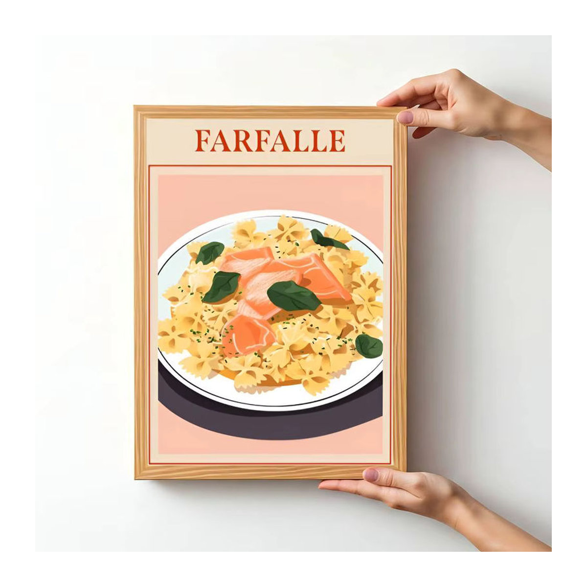 Vintage Italienische Pasta Poster von Moetch als mehrfarbige Wanddekoration im Hochformat - Bild 3