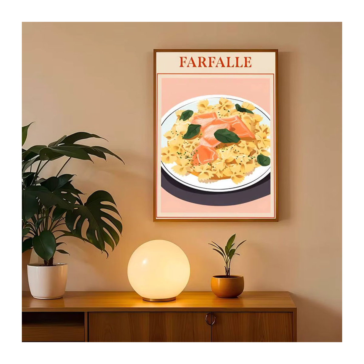 Vintage Italienische Pasta Poster von Moetch als mehrfarbige Wanddekoration im Hochformat - Bild 5