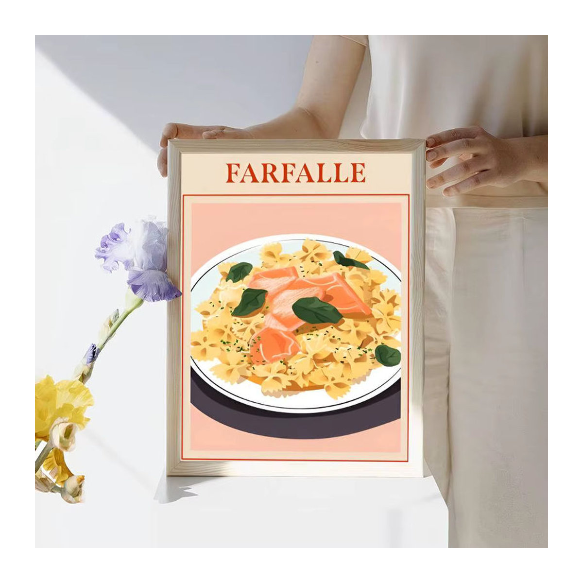 Vintage Italienische Pasta Poster von Moetch als mehrfarbige Wanddekoration im Hochformat - Bild 6