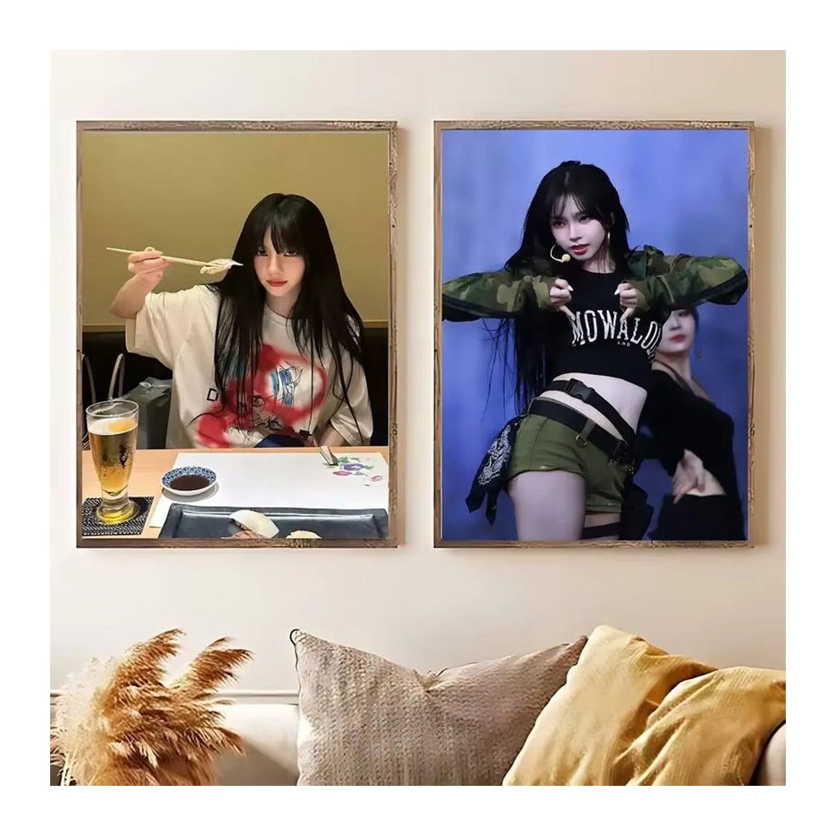 Vintage K-Pop Idol Karina Poster von Rastar, mehrfarbiges Wandgemälde aus Papier, ohne Rahmen, Hochformat - Bild 3