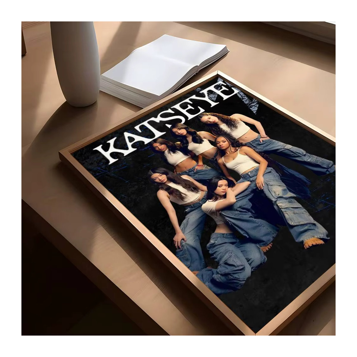 Vintage K-Pop Poster Katseye Klassische Wanddekoration im Hochformat für dein Zuhause und dein Zimmer, Mehrfarbig, Papier, Rahmenlos - Bild 3